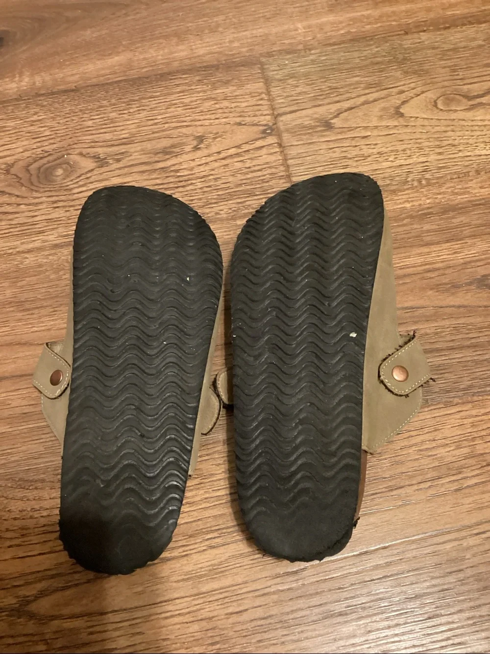 Men's Slip-On Clog in Light Tan with Adjustable Strap